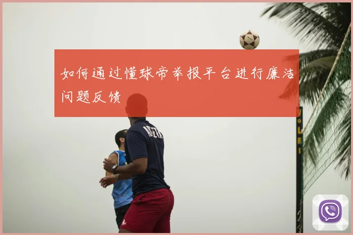 如何通过懂球帝举报平台进行廉洁问题反馈